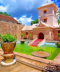 Taman Sari Indonesia paint by numbers