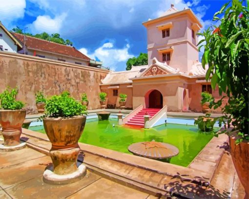 Taman Sari Indonesia paint by numbers