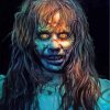 The Exorcist Horror Movie paint by numbers