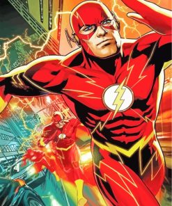 The Flash Hero paint by numbers