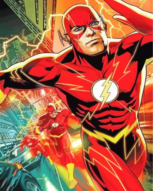 The Flash Hero paint by numbers