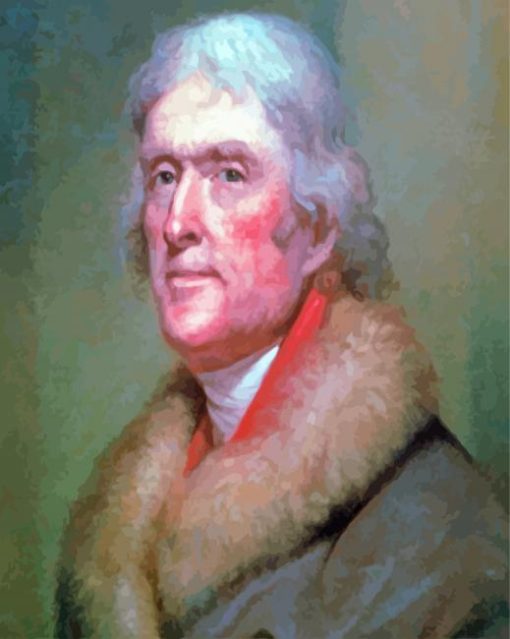 Thomas Jefferson paint by numbers