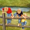 Three Little Brothers paint by numbers