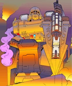 Transformers Megatron Illustration paint by numbers