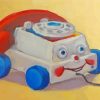 Vintage Phone Toy paint by numbers