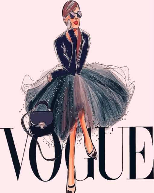 Vogue Magazine paint by numbers