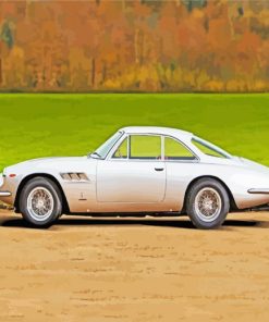 White Classic Ferari paint by numbers