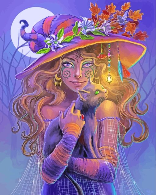 Witchy Woman Art paint by numbers