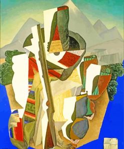 Zapata Style Landscape Diego Rivera paint by numbers