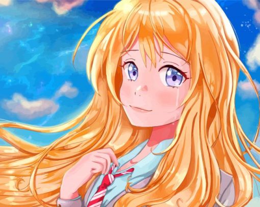 Adorable Kaori Miyazono paint by numbers