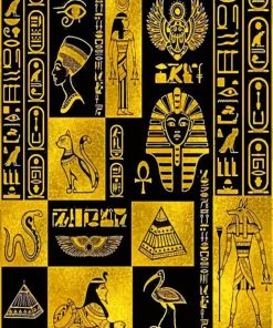 Aesthetic Hieroglyphics paint by numbers