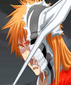 Aesthetic Ichigo Kurosaki paint by numbers