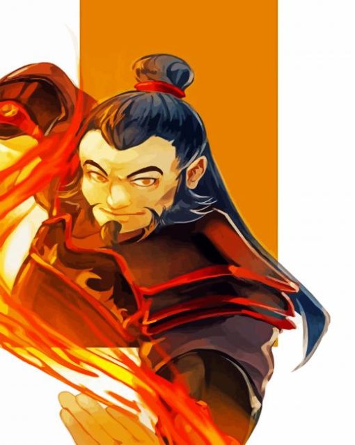 Aesthetic Iroh paint by numbers