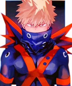 Aesthetic Kacchan Anime paint by numbers