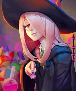 Aesthetic Little witch Academia paint by numbers