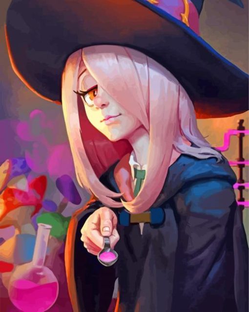 Aesthetic Little witch Academia paint by numbers