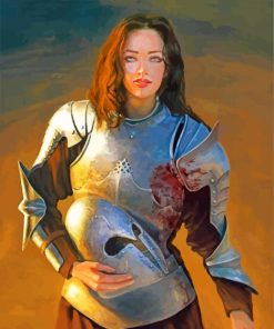 Beautiful Warrior Lady paint by numbers