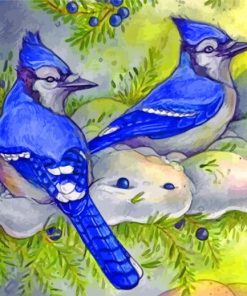 Blue Jays And Junipers paint by numbers