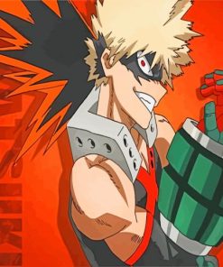 Boku No Hero Academia Kacchan paint by numbers