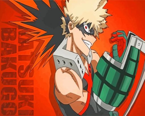 Boku No Hero Academia Kacchan paint by numbers