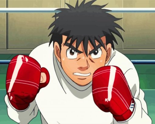 Boxer Ippo Makunouchi paint by numbers