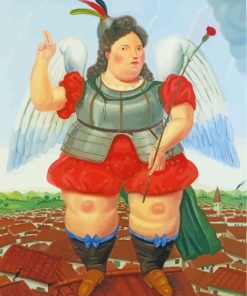 Fernando Botero Archangel paint by numbers