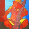 Ganesh With Musical Instrument paint by numbers