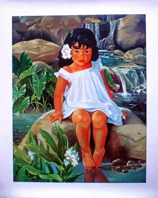 Hawaiin Girl paint by numbers