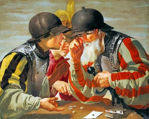 Hendrick Ter Brugghen Gamblers paint by numbers