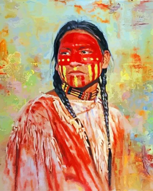 Indigenous Man paint by numbers