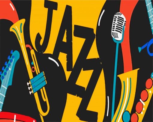 Jazz Illustration paint by numbers