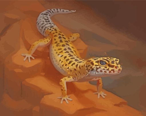 Leopard Gecko Reptile paint by numbers