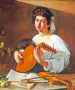 Lute Player Caravaggio paint by numbers