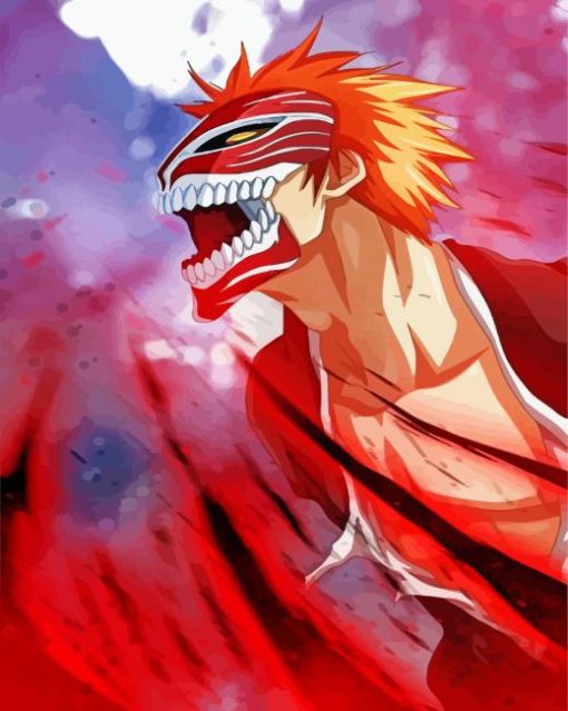 Mad Ichigo Kurosaki paint by numbers