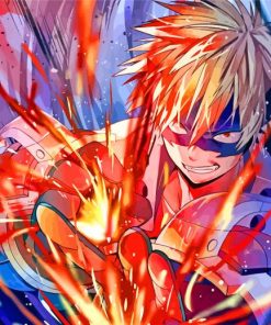 My hero Academia Kacchan paint by numbers