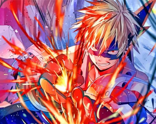 My hero Academia Kacchan paint by numbers