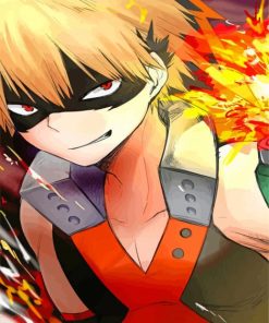 My hero Academia Katsuki Bakugo Kacchan paint by numbers