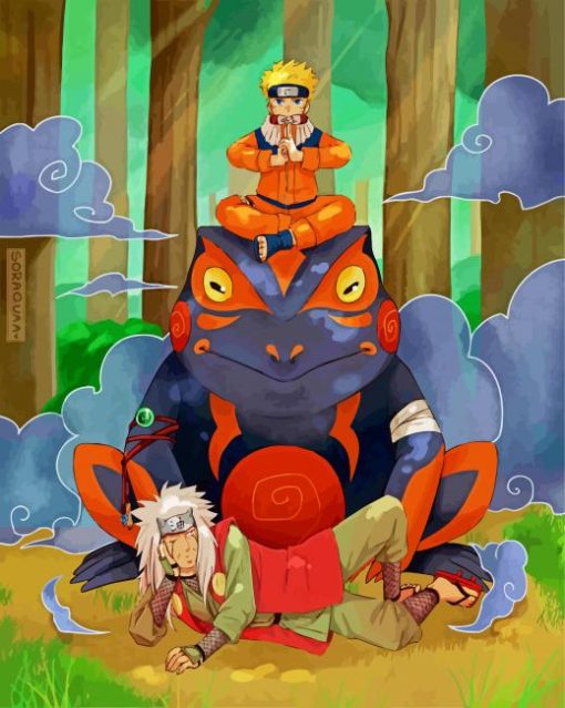 Naruto And Jiraiya paint by numbers