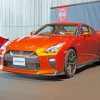 Orange GTR Car paint by number