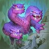 Purple Hydra paint by numbers