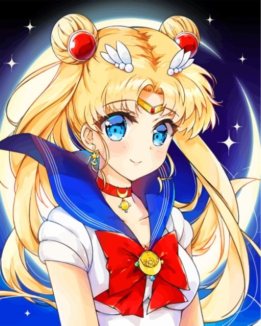 sailor moon paint by numbers