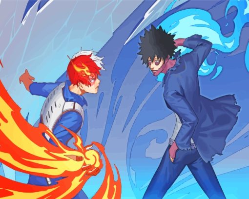 Shoto Todorki And Dabi paint by numbers