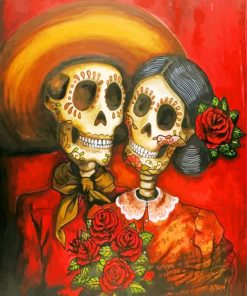 Skull Couples paint by numbers