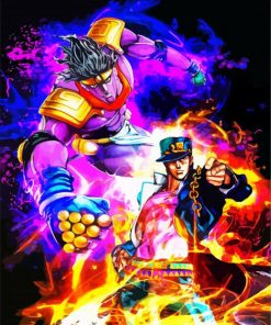 Star Platinum Jotaro Kujo paint by numbers