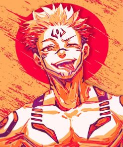 Sukuna Jujutsu Kaisen Art paint by numbers