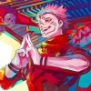 Sukuna Jujutsu Kaisen Illustration paint by numbers