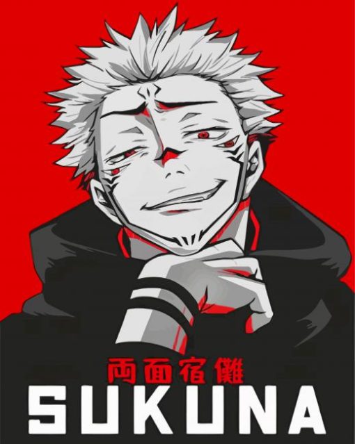 Sukuna Jujutsu Kaisen paint by number