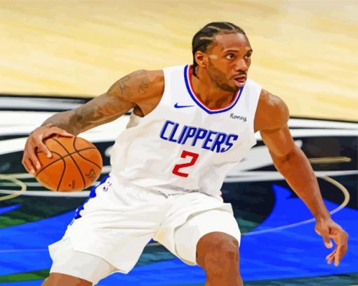 The Basketball Player Kawhi paint by numbers