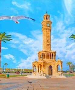 Turkey Izmir Clock Tower paint by numbers