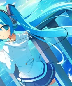 Vocaloid Hatsune Miku paint by numbers